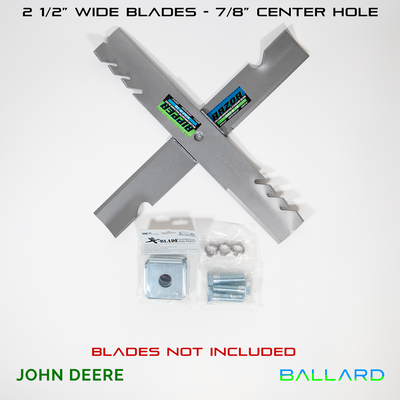 X-Blade Dual Blade Adapter (2 ½” – 7/8″ center hole) with Bolts and Spacers