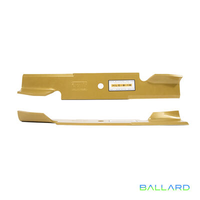 GOLD Hi-Rise Mower Blades: 24 1/2" Long, 5/8" Center Hole, 3" Wide, .250" Thick (Three Spindles)
