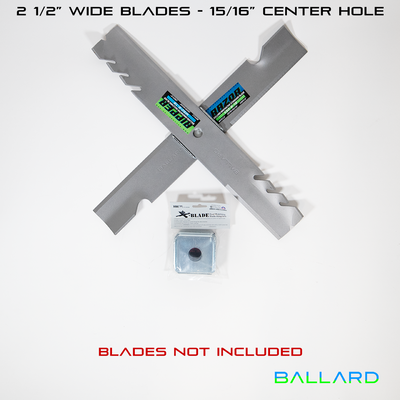 X Blade Triple Pack (2 ½” wide blade - 15/16″ center hole)