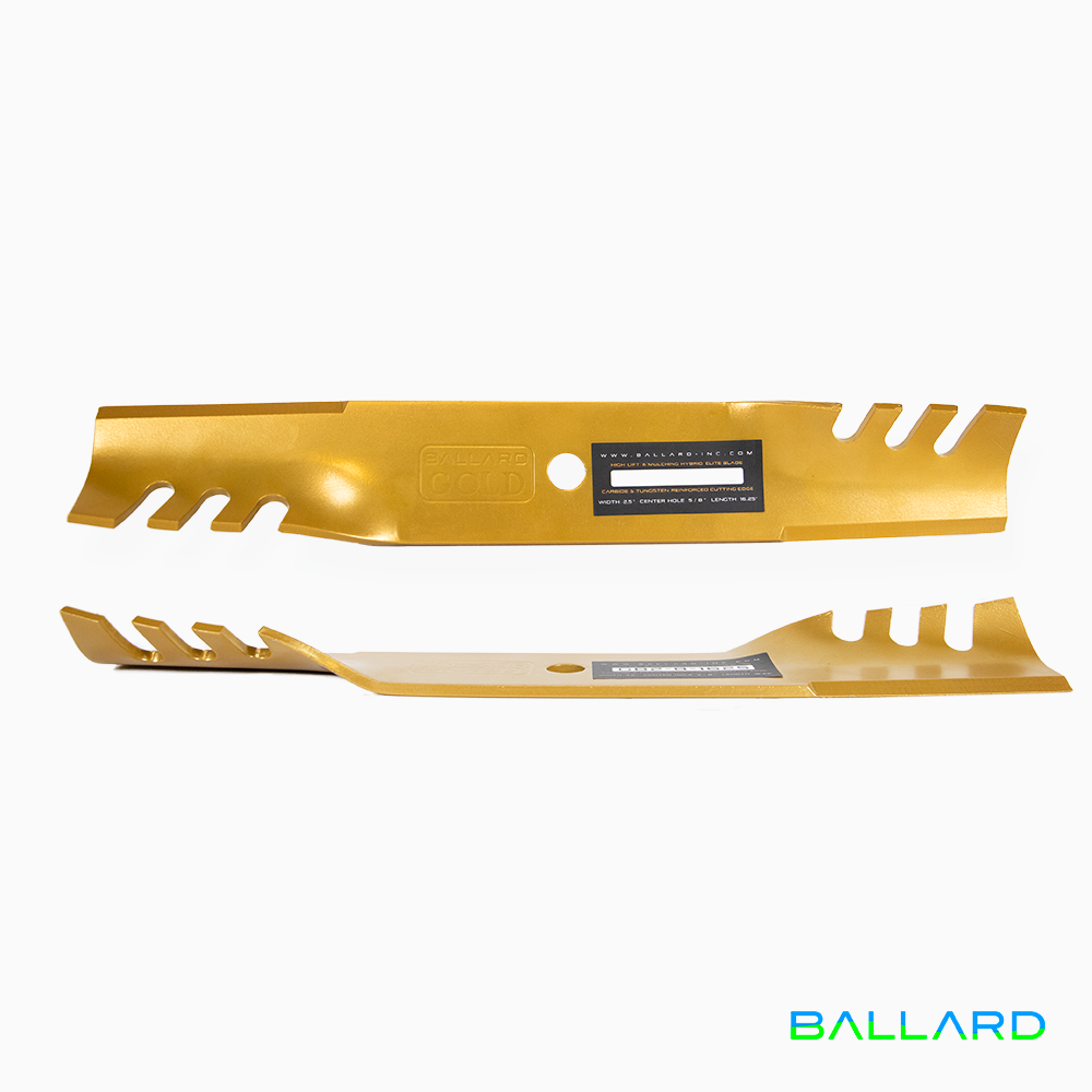 Buy GOLD Hybrid Mower Blades: 17 Long, 2.5 Wide, 7/8 Center Hole,  Thickness- .203(Three Spindles) for USD 33.99-508.99